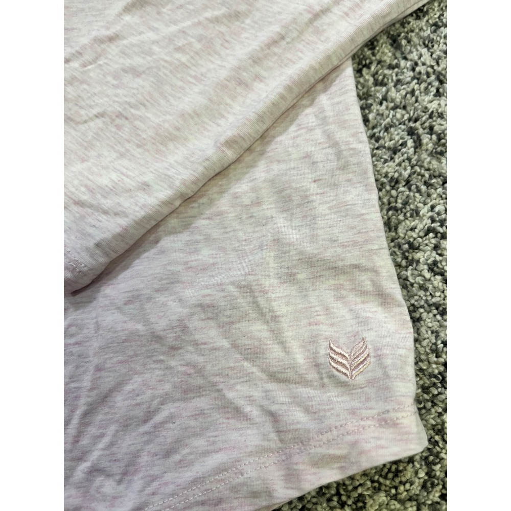 Buttercloth Womens Regular Fit Long Sleeve Pink‎ Marled Cotton Blend T Shirt M - Picture 6 of 12